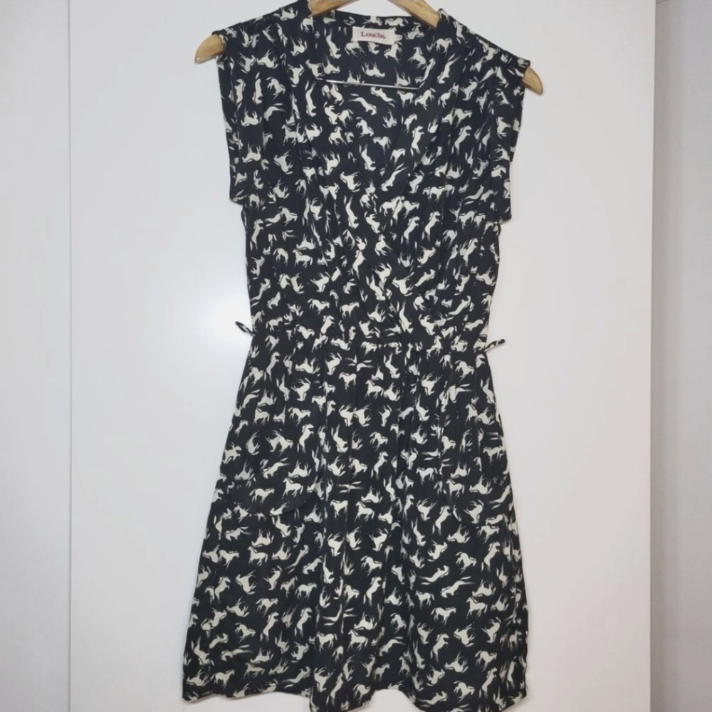 Light summer dress with horses design